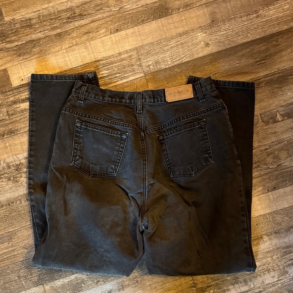 Liz Claiborne Black Straight Leg Women's Jeans 100% cotton / DG8 - Picture 5 of 5